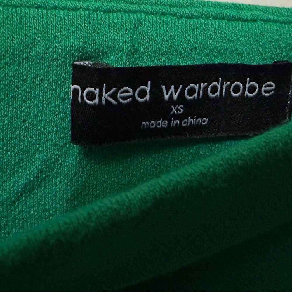 537 Naked Wardrobe | NWOT Emerald Green Bodycon Maxi Skirt (size XS) - Picture 7 of 12